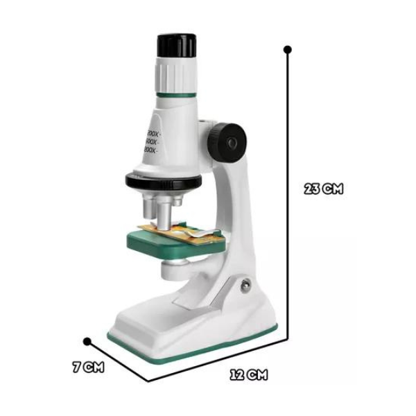 Brinquedo Microscópio Polilab Stem Lentes até 1200x - Polibrinq - 6