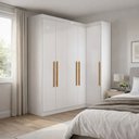 Ver imagem 2 de Guarda Roupas Modulado de Canto Madrid com 5 Portas e 2 Gavetas Maxel