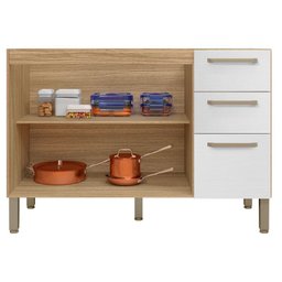 Balcão de Pia Mad Versalhes 120 Cm Freijó Supremo - Kits Paraná - 2