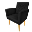 Ver imagem 5 de Kit 2 Poltronas Decorativa e Puff Maitê Preto Penteadeira