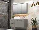 Ver imagem 1 de Conjunto para Banheiro Lumina 100 c/ LED Cimento/Cimento