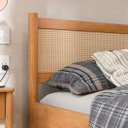 Ver imagem 5 de Cama Solteiro Adulto Rattan Madeira com Estrado Freijó Cefira Idimex