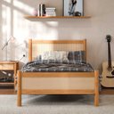 Ver imagem 2 de Cama Solteiro Adulto Rattan Madeira com Estrado Freijó Cefira Idimex