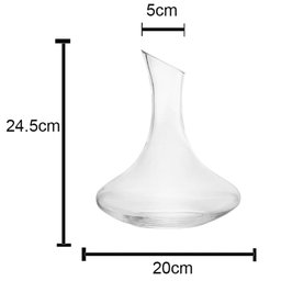 Decanter de Vinho em Vidro Cristal 1,5 Litros Jarro Aerador Wolff Decantador - 8
