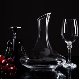 Decanter de Vinho em Vidro Cristal 1,5 Litros Jarro Aerador Wolff Decantador - 2