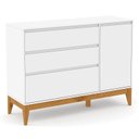 Ver imagem 3 de Quarto de Bebê 4 Portas Nature Clean com Berço Americano Multifuncional Formare Branco Freijó Eco Wo