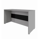 Ver imagem 6 de Balcão de Atendimento 135 cm Reto Baixo Recepção F5 Office Cor:Cinza Sagrado com Preto