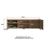Rack para Tv 75 Polegadas 100% Mdf 58x182cm Flea - 12