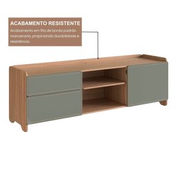 Rack para Tv 75 Polegadas 100% Mdf 58x182cm Flea - 6