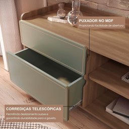 Rack para Tv 75 Polegadas 100% Mdf 58x182cm Flea - 4