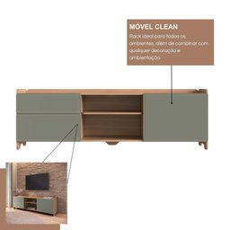 Rack para Tv 75 Polegadas 100% Mdf 58x182cm Flea - 7