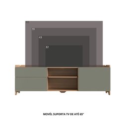 Rack para Tv 75 Polegadas 100% Mdf 58x182cm Flea - 10