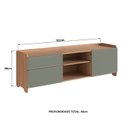 Ver imagem 3 de Rack para Tv 75 Polegadas 100% Mdf 58x182cm Flea