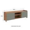 Rack para Tv 75 Polegadas 100% Mdf 58x182cm Flea - 3