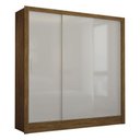 Ver imagem 1 de Guarda Roupa Casal Fortaleza 3 Portas Carioca Móveis Cinamomo com Off White