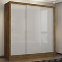 Ver imagem 2 de Guarda Roupa Casal Fortaleza 3 Portas Carioca Móveis Cinamomo com Off White