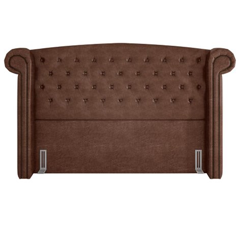 Cabeceira Cama Box Queen 160 Cm P05 Sofia Corino Marrom - Lyam Decor