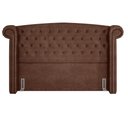 Ver imagem 1 de Cabeceira Cama Box Queen 160 Cm P05 Sofia Corino Marrom - Lyam Decor