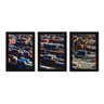 Kit Com 3 Quadros - Porto Containers Paisagem - 137kq02p - 1