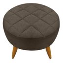 Ver imagem 6 de Kit 2 Poltronas Decorativa e Puff Maitê Marrom Penteadeira
