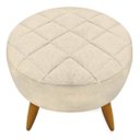 Ver imagem 6 de Kit 2 Poltronas e Puff Maitê Suede Bege para Camarim
