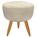Ver imagem 5 de Kit 2 Poltronas e Puff Maitê Suede Bege para Camarim