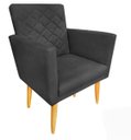 Ver imagem 3 de Kit 2 Poltronas Maitê Suede Grafite para Quarto