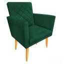 Ver imagem 1 de Poltrona Maitê Suede Verde para Leitura