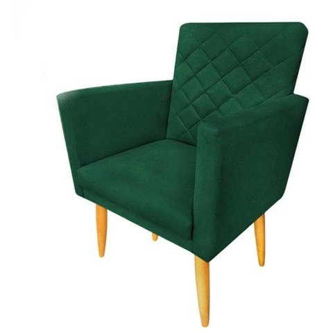 Poltrona Decorativa Maitê Suede Verde para Penteadeira