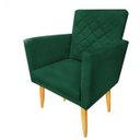 Ver imagem 2 de Poltrona Decorativa Maitê Suede Verde para Camarim