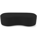 Ver imagem 3 de Puff Decorativo Orgânico para Living Quarto 140cm Orbit W01 Suede Preto - Lyam Decor