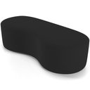 Ver imagem 1 de Puff Decorativo Orgânico para Living Quarto 140cm Orbit W01 Suede Preto - Lyam Decor