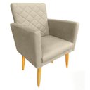 Ver imagem 1 de Poltrona Maitê Suede Bege para Leitura