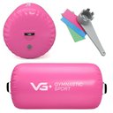 Ver imagem 1 de Rolo Inflável para Ginástica 100cm Roller Yoga com Bomba Elétrica 220v Vg Plus Rosa