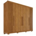 Ver imagem 2 de Guarda-Roupa Casal com Pés 100% MDF 6 Portas 6 Gavetas Granada Premium Marrom/Cinamomo