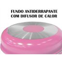 Ver imagem 4 de Jogo de Panelas 13 Peças Rosa Antiaderente Tampa de Vidro