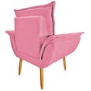 Ver imagem 4 de Poltrona Opala Luxo Suede Rosa para Penteadeira