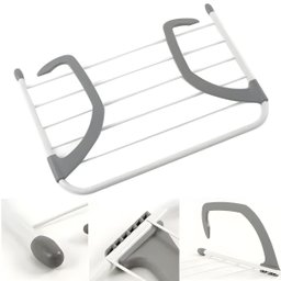 Varal Portátil Ajustável P/ Portas e Janelas - Prático e Versátil - 4
