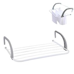 Varal Portátil Ajustável P/ Portas e Janelas - Prático e Versátil - 1