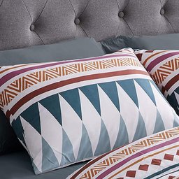 EDREDOM CASAL COMUM BOHO 400 FIOS 240X240CM + DUAS FRONHAS - 4