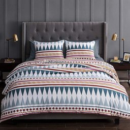 EDREDOM CASAL COMUM BOHO 400 FIOS 240X240CM + DUAS FRONHAS - 3
