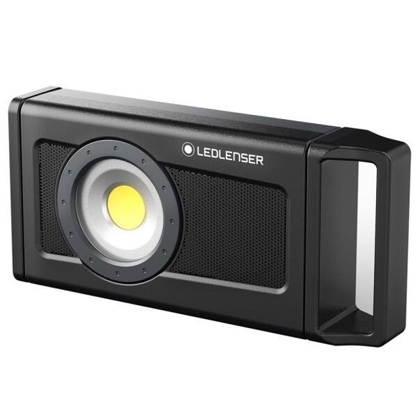 Lanterna Refletor Ledlenser If4R Speaker Worklight Com Caixa De Som Bluetooth Recarregável