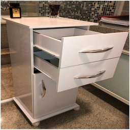 Balcão Armário Multiuso 1 Porta Cabelo Pele Multiuso Uten. - 4