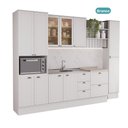 Ver imagem 2 de Cozinha Milla Vision 11 Portas 5 Gavetas MDF 310cm Branca Móveis Carraro