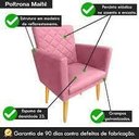 Ver imagem 4 de Poltrona Maitê Suede Rosa para Penteadeira