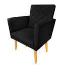 Ver imagem 2 de Poltrona Maitê Suede Preto para Sala