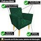 Ver imagem 4 de Kit 2 Poltronas Maitê Suede Verde para Recepção