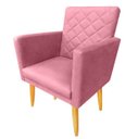 Ver imagem 2 de Kit 2 Poltronas Maitê Suede Rosa para Penteadeira