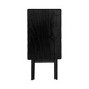 Ver imagem 3 de Mesa Aparador para Bar e Restaurante Dobrável em Madeira Maciça - Preto