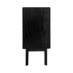 Mesa Aparador para Bar e Restaurante Dobrável em Madeira Maciça - Preto - 3